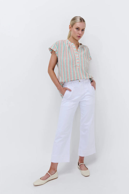 Celeste Cropped Pant in Snow White by Kireina