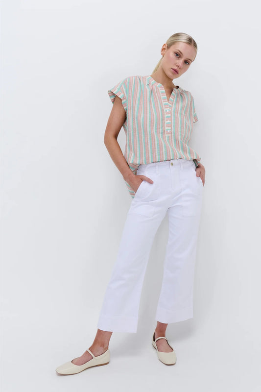 Celeste Cropped Pant in Snow White by Kireina