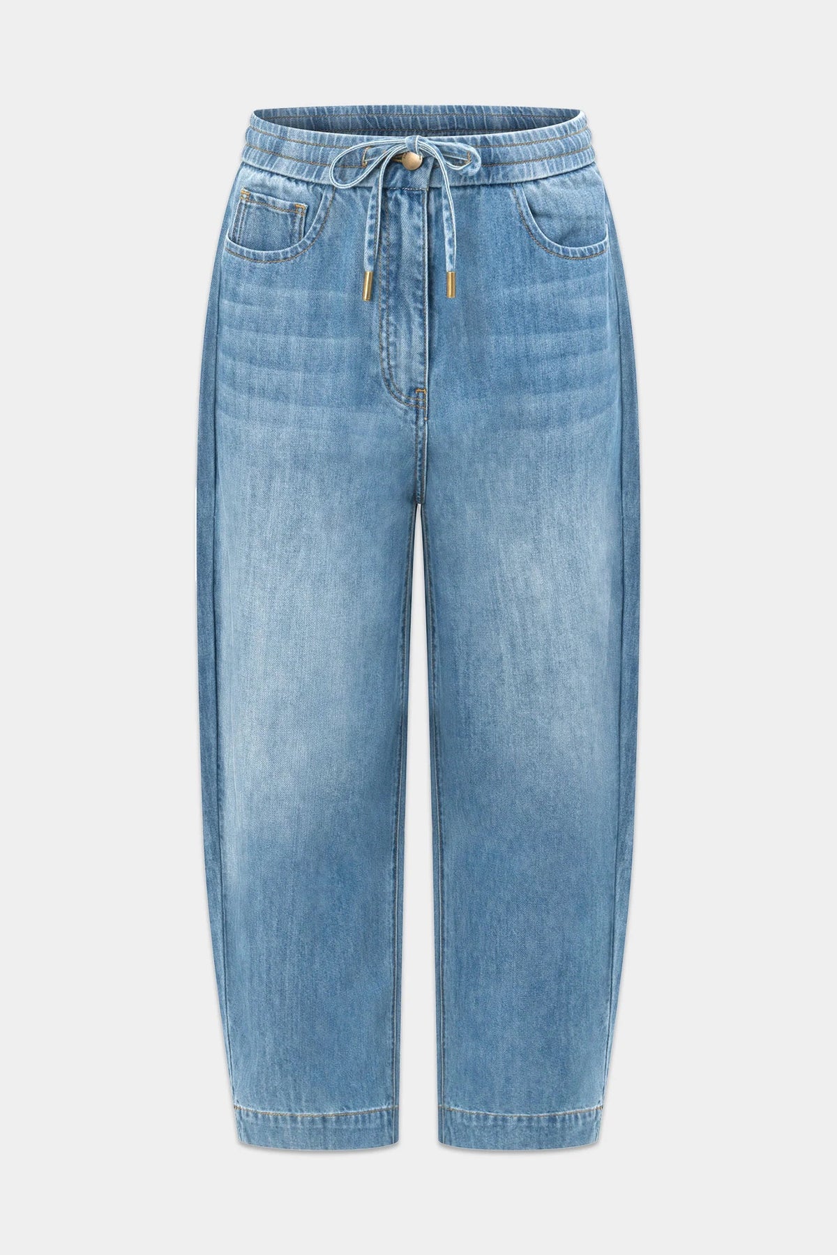Ascend Pant in Mid Wash Denim by Zoe Kratzmann