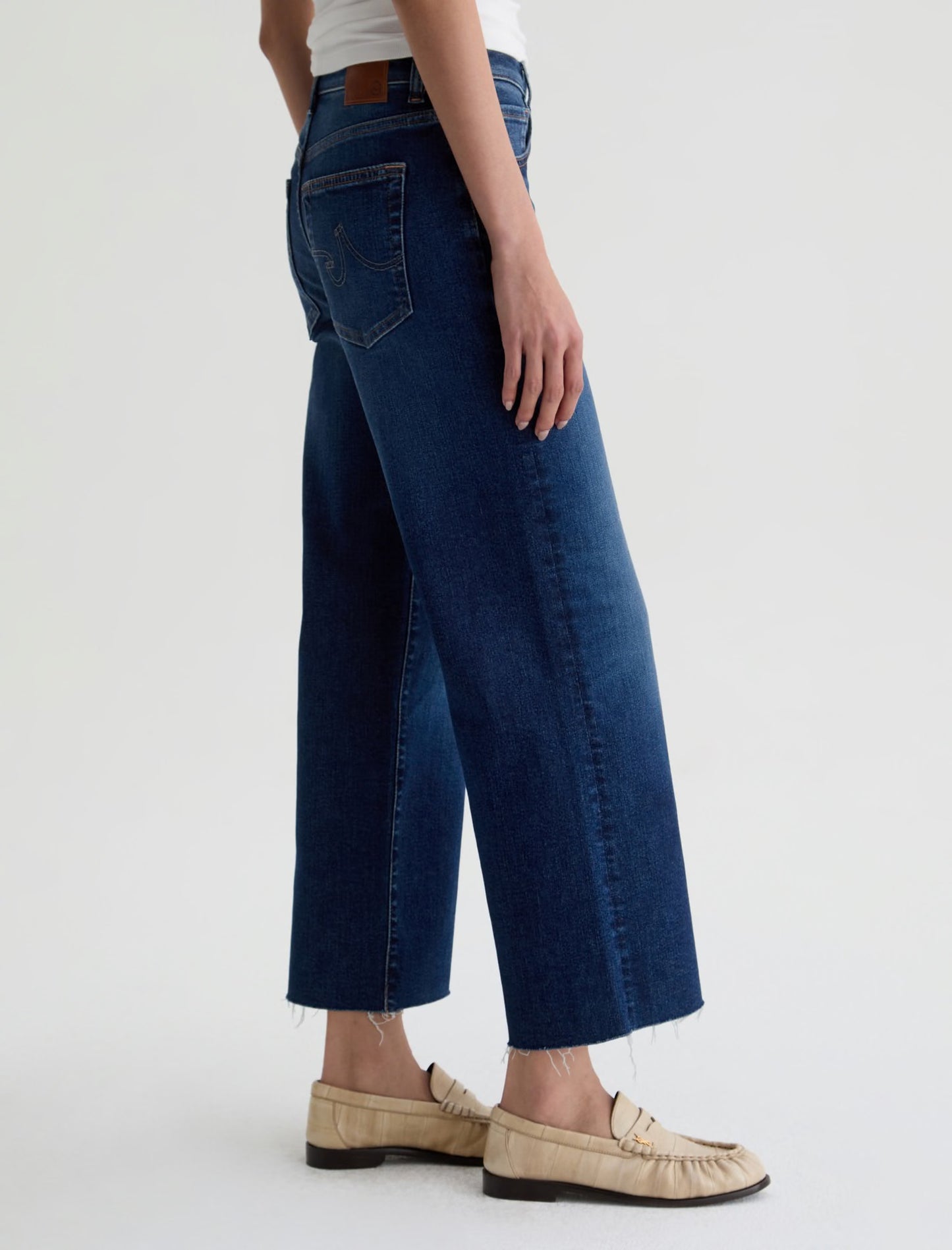 Saige Wide Leg Crop Jean in Outspoken by AG Jeans
