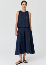 Load image into Gallery viewer, Anise Denim Skirt in Ink by POL
