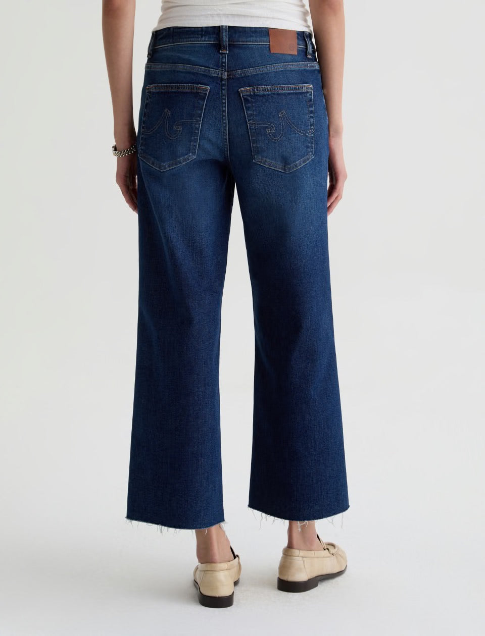 Saige Wide Leg Crop Jean in Outspoken by AG Jeans