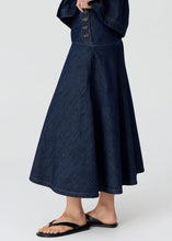 Load image into Gallery viewer, Anise Denim Skirt in Ink by POL
