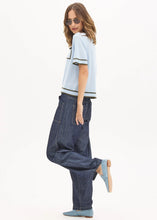 Load image into Gallery viewer, Sela Knit Polo in Blue/Green by POL
