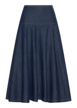 Load image into Gallery viewer, Anise Denim Skirt in Ink by POL
