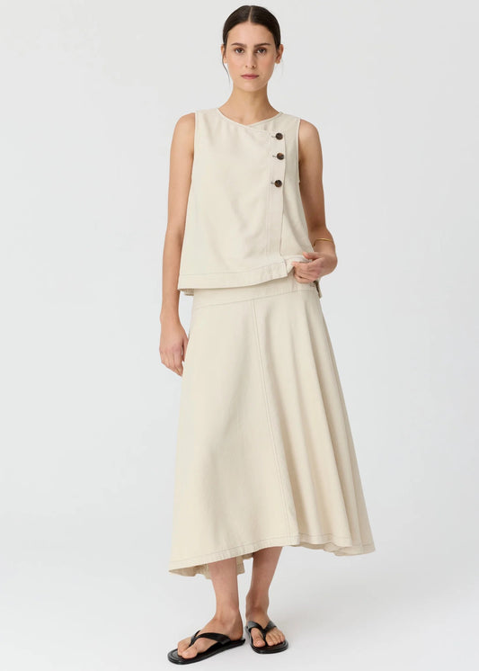 Anise Denim Skirt in Pebble by POL