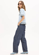 Load image into Gallery viewer, Sela Knit Polo in Blue/Green by POL
