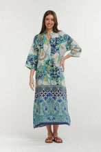 Load image into Gallery viewer, Linen Capri Dress in Turquoise by Urban Luxury
