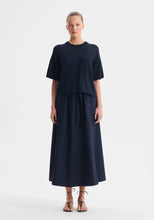 Load image into Gallery viewer, Marli Knit Tee in Navy by Morrison
