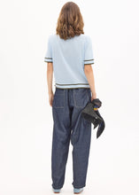 Load image into Gallery viewer, Sela Knit Polo in Blue/Green by POL
