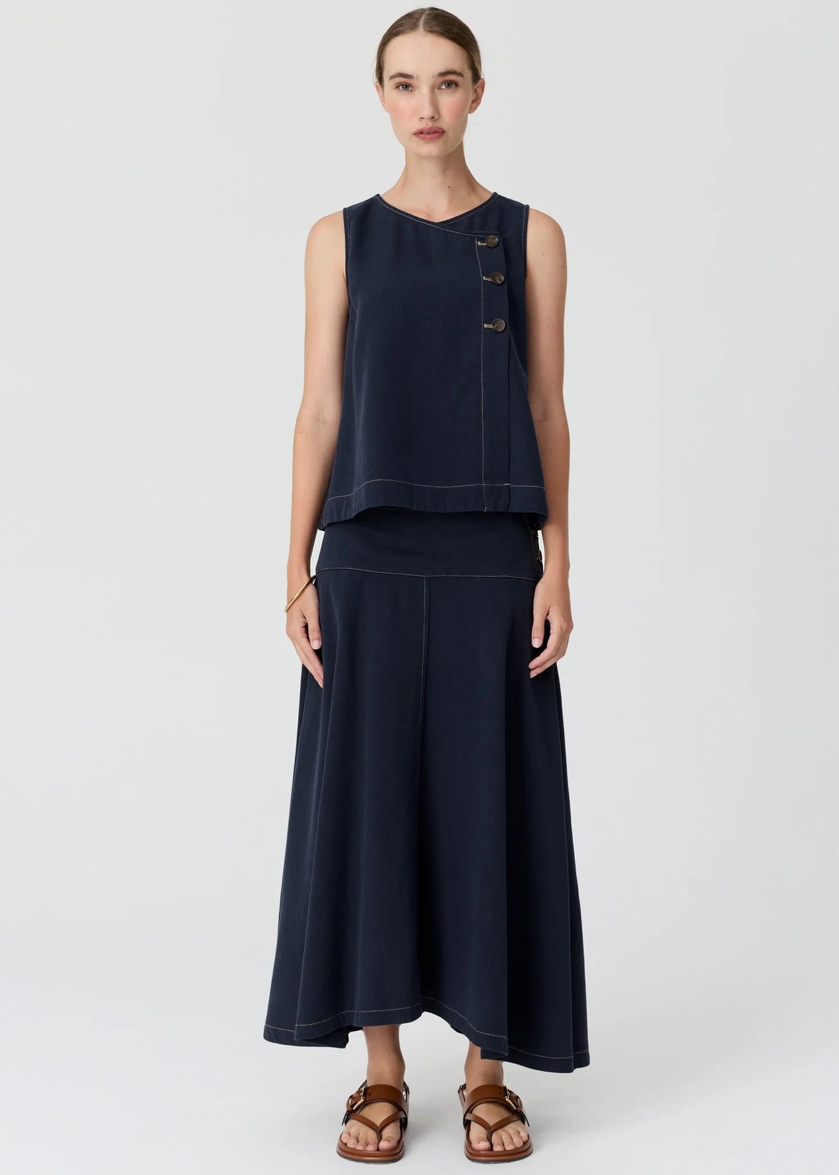 Anise Denim Skirt in Ink by POL