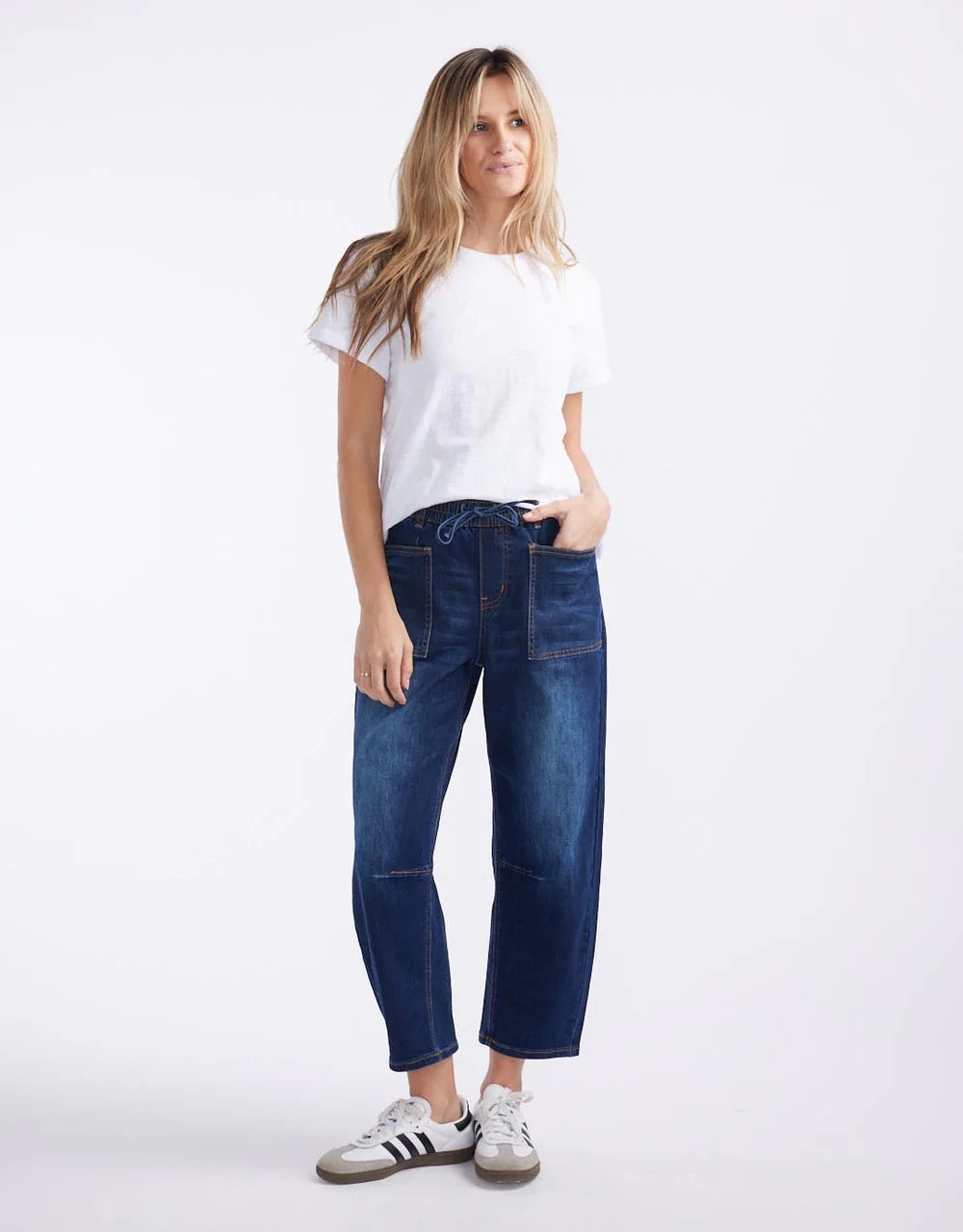 Leo Barrel Jean in Ink by Monaco Jeans