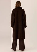 Load image into Gallery viewer, Mirren Long Coat in Cola by POL
