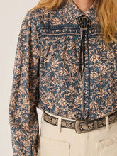Load image into Gallery viewer, Stella Blouse in Lion Blue by Maison Hotel
