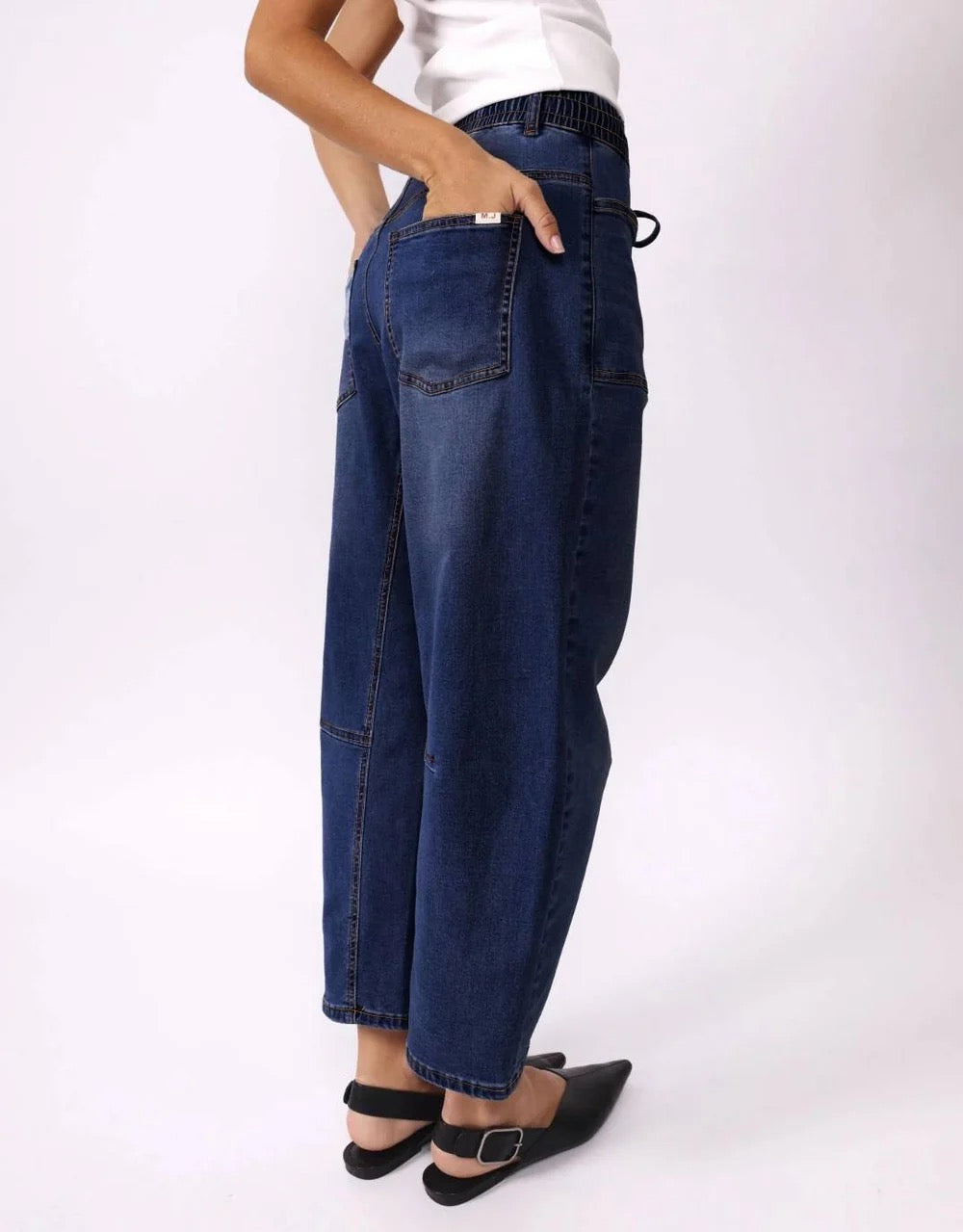 Leo Barrel Jean in Ink by Monaco Jeans