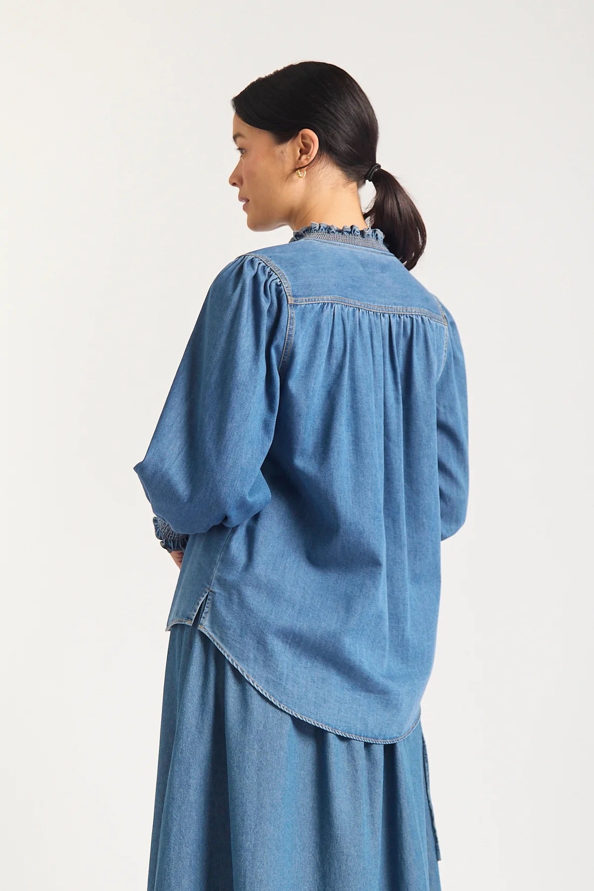 Dakota Shirt in Denim Wash by Alessandra