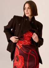 Load image into Gallery viewer, Mirren High Neck Coat in Cola by POL
