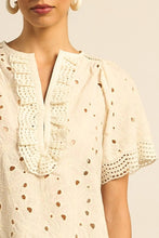 Load image into Gallery viewer, Vantage Top in Cream Broderie by Zoe Kratzmann
