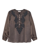 Load image into Gallery viewer, Clotilde Blouse in Mystic Green by Maison Hotel
