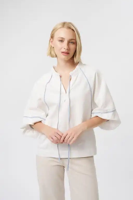 Joanne Shirt in White by Kireina