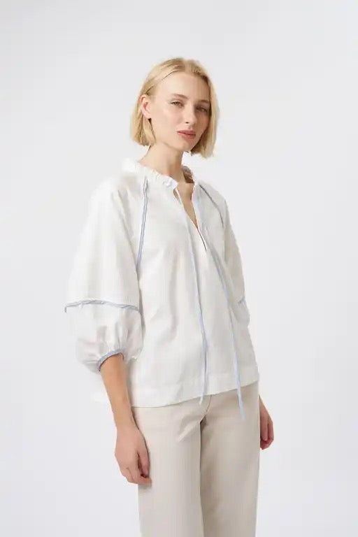 Joanne Shirt in White by Kireina