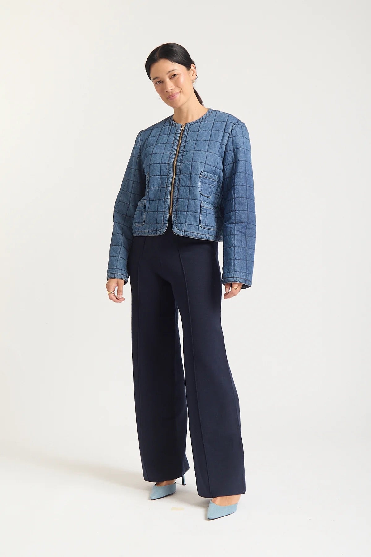 Agnes Jacket in Denim Wash by Alessandra