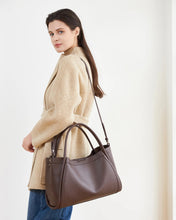 Load image into Gallery viewer, Mini Sutton Shoulder Bag in Chocolate by Louenhide
