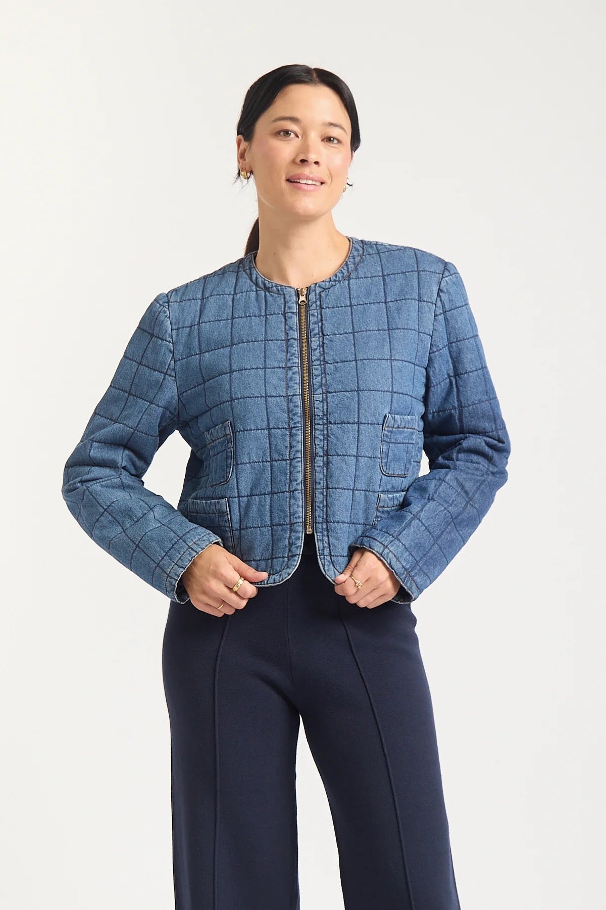 Agnes Jacket in Denim Wash by Alessandra