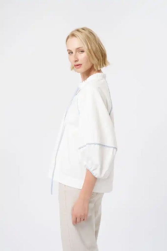 Joanne Shirt in White by Kireina