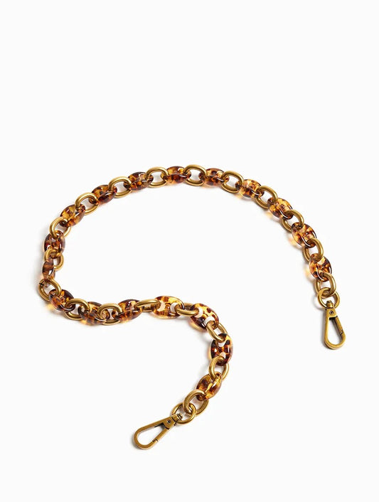 Amber Bag Chain by Nat & Nin Marron O/S