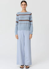 Load image into Gallery viewer, Rosin Stripe Knit in Blue/Choc by POL
