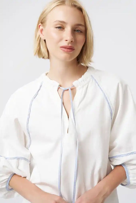 Joanne Shirt in White by Kireina
