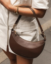 Load image into Gallery viewer, Claudia Shoulder Bag in Chocolate by Louenhide
