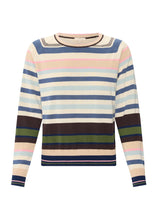 Load image into Gallery viewer, Sela Knit in Blue Multi Stripe by POL
