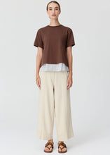 Load image into Gallery viewer, Mirel Multimedia Tee in Choc by POL
