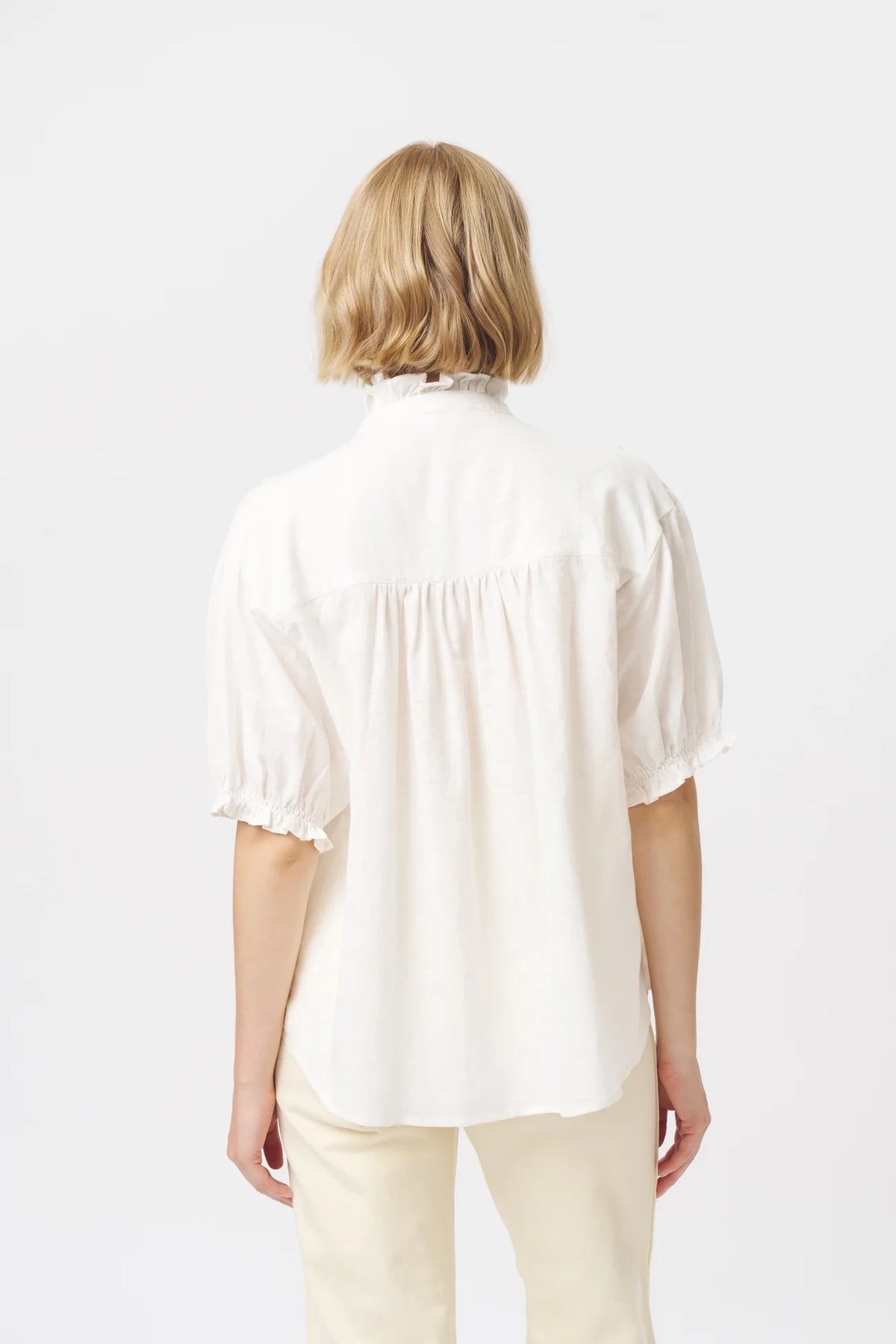 Amber Shirt in White by Kireina