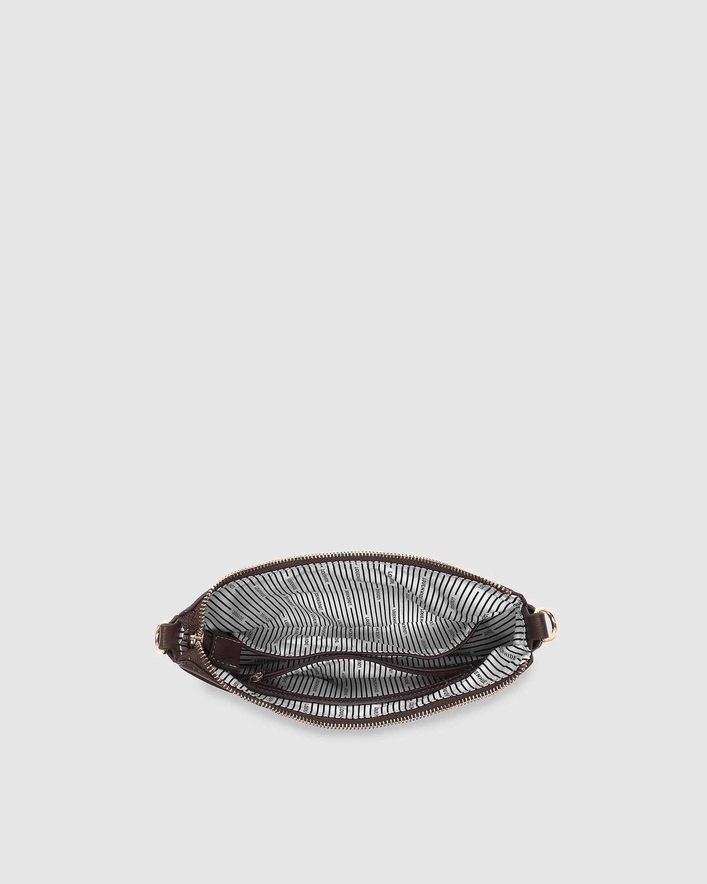 Claudia Shoulder Bag in Chocolate by Louenhide