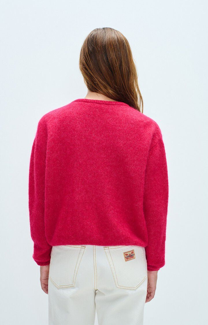 Vito Cardigan in Magenta Melange by American Vintage