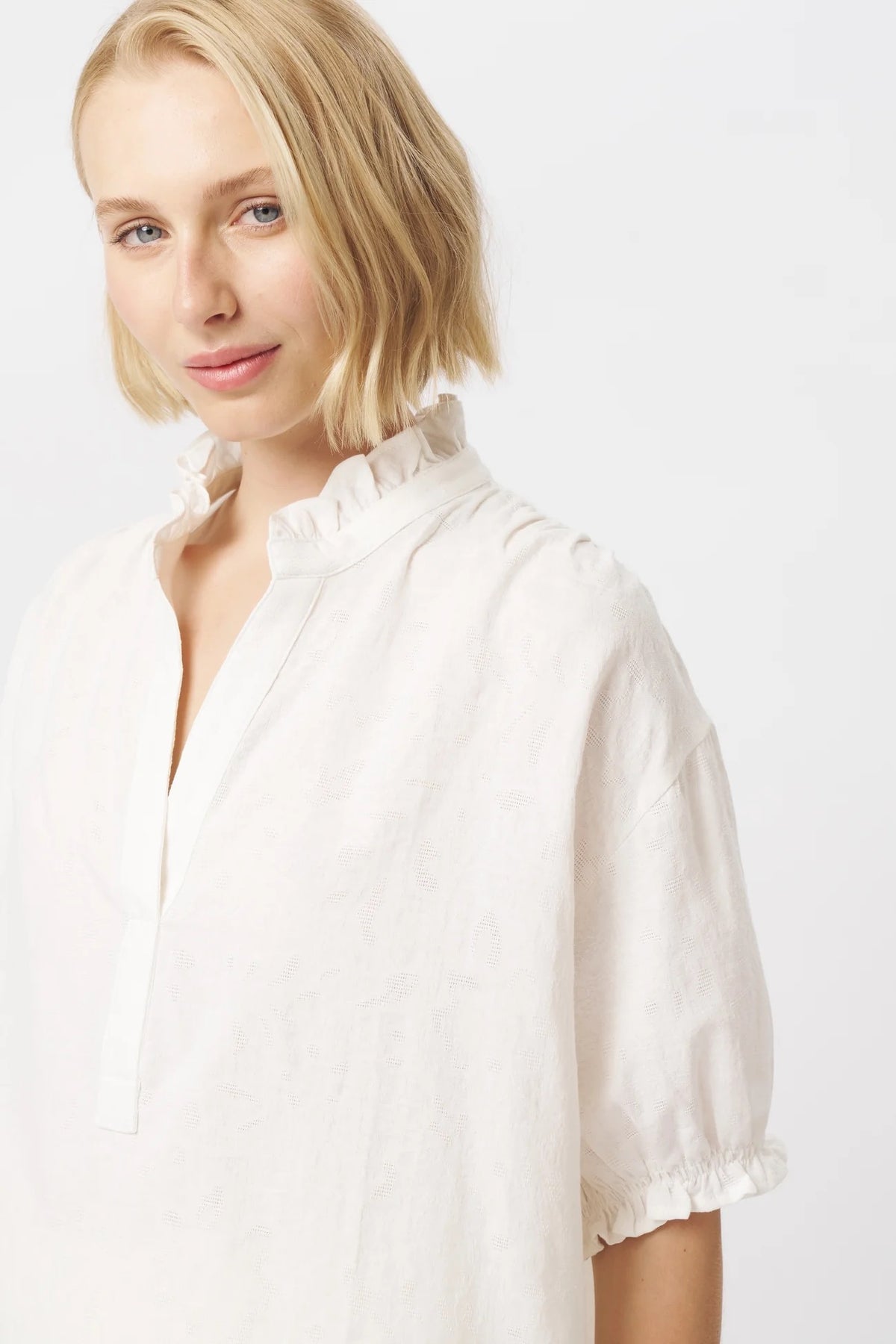 Amber Shirt in White by Kireina