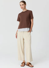 Load image into Gallery viewer, Mirel Multimedia Tee in Choc by POL
