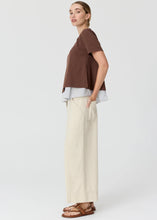 Load image into Gallery viewer, Mirel Multimedia Tee in Choc by POL

