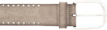 Load image into Gallery viewer, Taupe Stud Leather Belt by Vanzetti
