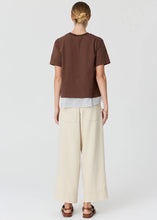 Load image into Gallery viewer, Mirel Multimedia Tee in Choc by POL
