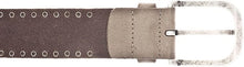 Load image into Gallery viewer, Taupe Stud Leather Belt by Vanzetti
