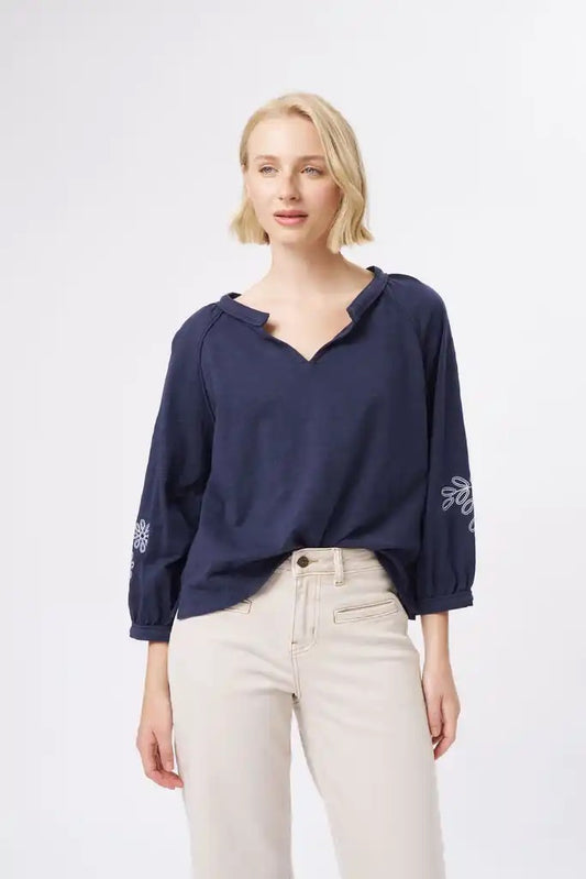 Kimberley Top in Shadow Blue by Kireina