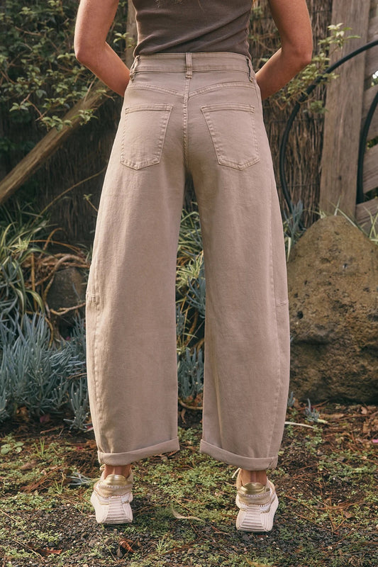 Idaho Barrel Jean in Beige by Italian Star