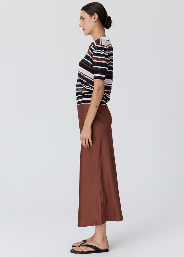 Dahlia Knit Polo in Multistripe by POL