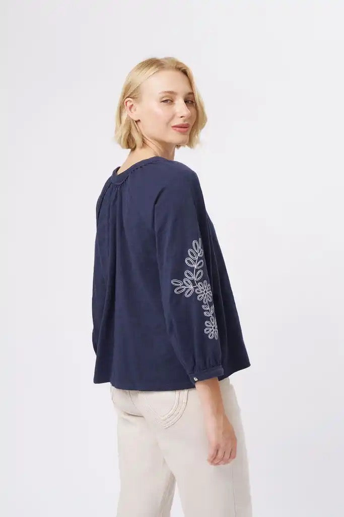 Kimberley Top in Shadow Blue by Kireina