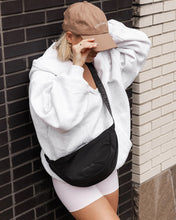 Load image into Gallery viewer, Sylvia  Nylon Crossbody Bag in Black by Louenhide
