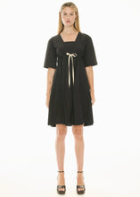 Load image into Gallery viewer, Orlo Drawcord Dress in Black by POL
